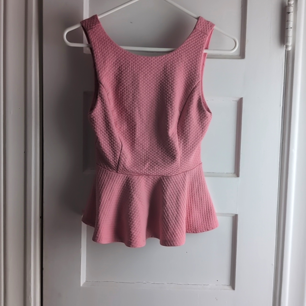 Forever 21 pink peplum top